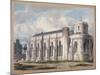 View of Temple Church from across the graveyard, City of London, 1811-George Shepherd-Mounted Giclee Print