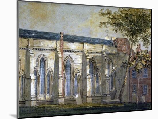 View of Temple Church, London, C1810-William Pearson-Mounted Giclee Print