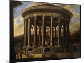 View of Temple, Painting by Viviano Codazzi (Ca 1604-1670), Italy, 17th Century-Viviano Codazzi-Mounted Giclee Print