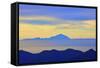 View of Tenerife from Gran Canaria, Gran Canaria, Canary Islands, Spain, Atlantic Ocean, Europe-Neil Farrin-Framed Stretched Canvas