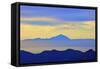 View of Tenerife from Gran Canaria, Gran Canaria, Canary Islands, Spain, Atlantic Ocean, Europe-Neil Farrin-Framed Stretched Canvas