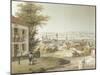 View of Teplitz, Czech Republic 19th Century Print in Color-null-Mounted Giclee Print