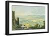 View of Tepliz, Austria 19th Century Engraving-null-Framed Giclee Print