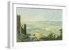 View of Tepliz, Austria 19th Century Engraving-null-Framed Giclee Print