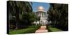 View of Terraces of the Shrine of the Bab, Bahai Gardens, German Colony Plaza, Haifa, Israel-null-Stretched Canvas