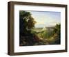 View of Terracina and Monte Circeo, 1833-Friedrich Nerly-Framed Giclee Print