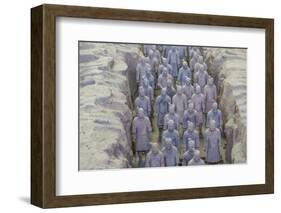 View of Terracotta Warriors in the Tomb Museum, Xi'an, Shaanxi Province-Frank Fell-Framed Photographic Print