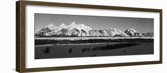 View of Teton Range at Dawn, Grand Teton National Park, Wyoming, USA-Paul Souders-Framed Photographic Print