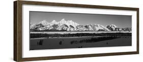 View of Teton Range at Dawn, Grand Teton National Park, Wyoming, USA-Paul Souders-Framed Photographic Print