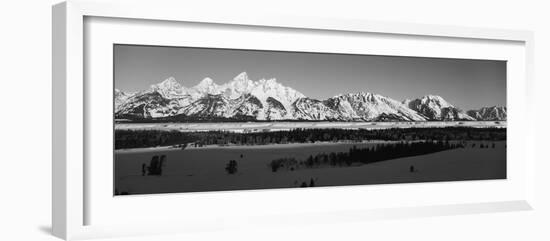 View of Teton Range at Dawn, Grand Teton National Park, Wyoming, USA-Paul Souders-Framed Photographic Print