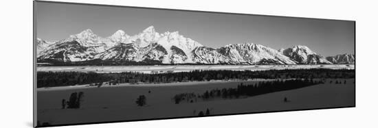 View of Teton Range at Dawn, Grand Teton National Park, Wyoming, USA-Paul Souders-Mounted Photographic Print