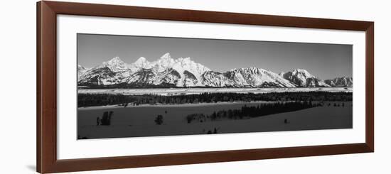 View of Teton Range at Dawn, Grand Teton National Park, Wyoming, USA-Paul Souders-Framed Photographic Print