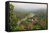 View of Tha Ton and Kok River, Chiang Mai Province, Thailand, Southeast Asia, Asia-Jochen Schlenker-Framed Stretched Canvas