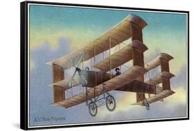 View of the A V Roe Triplane-Lantern Press-Framed Stretched Canvas