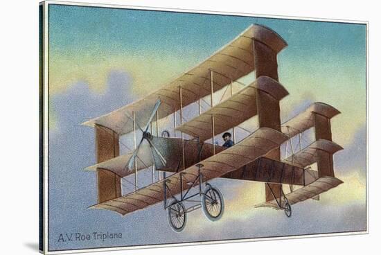 View of the A V Roe Triplane-Lantern Press-Stretched Canvas