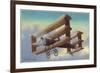 View of the A V Roe Triplane-Lantern Press-Framed Art Print