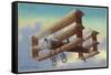 View of the A V Roe Triplane-Lantern Press-Framed Stretched Canvas