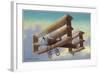 View of the A V Roe Triplane-Lantern Press-Framed Art Print