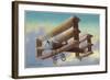 View of the A V Roe Triplane-Lantern Press-Framed Art Print