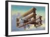 View of the A V Roe Triplane-Lantern Press-Framed Art Print