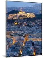 View of the Acropolis and the Parthenon Athens, Greece-Peter Adams-Mounted Photographic Print