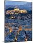 View of the Acropolis and the Parthenon Athens, Greece-Peter Adams-Mounted Photographic Print