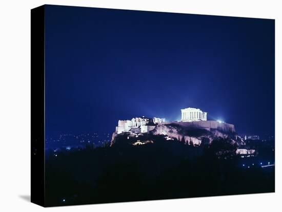 View of the Acropolis at Night, 5th Century Bc-CM Dixon-Stretched Canvas