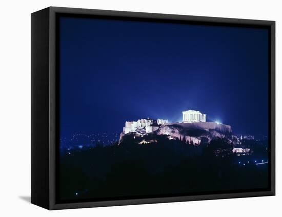 View of the Acropolis at Night, 5th Century Bc-CM Dixon-Framed Stretched Canvas