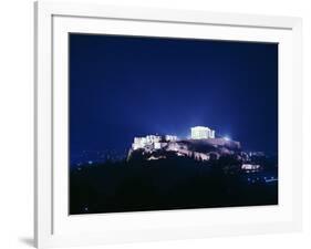 View of the Acropolis at Night, 5th Century Bc-CM Dixon-Framed Photographic Print