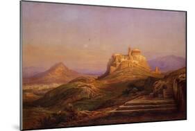 View of the Acropolis from the Pnyx, 1863-Rudolf Müller-Mounted Giclee Print