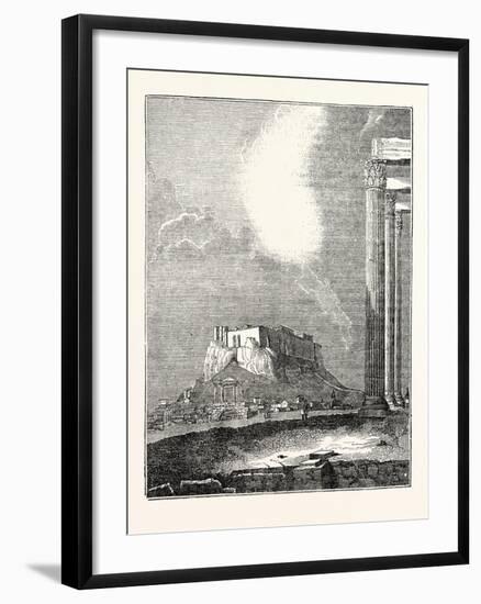 View of the Acropolis-null-Framed Giclee Print