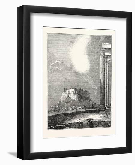 View of the Acropolis-null-Framed Premium Giclee Print