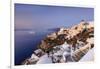 View of the Aegean Sea from the Typical Greek Village of Oia at Dusk, Santorini, Cyclades-Roberto Moiola-Framed Premium Photographic Print