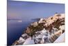 View of the Aegean Sea from the Typical Greek Village of Oia at Dusk, Santorini, Cyclades-Roberto Moiola-Mounted Premium Photographic Print