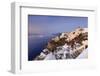 View of the Aegean Sea from the Typical Greek Village of Oia at Dusk, Santorini, Cyclades-Roberto Moiola-Framed Photographic Print