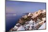 View of the Aegean Sea from the Typical Greek Village of Oia at Dusk, Santorini, Cyclades-Roberto Moiola-Mounted Photographic Print