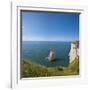 View of the Aiguille Cliff , High Normandy , France-Massimo Borchi-Framed Premium Photographic Print