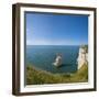 View of the Aiguille Cliff , High Normandy , France-Massimo Borchi-Framed Photographic Print