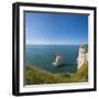 View of the Aiguille Cliff , High Normandy , France-Massimo Borchi-Framed Photographic Print