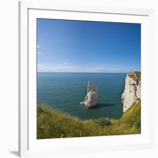 View of the Aiguille Cliff , High Normandy , France-Massimo Borchi-Framed Photographic Print