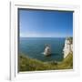 View of the Aiguille Cliff , High Normandy , France-Massimo Borchi-Framed Photographic Print