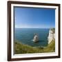 View of the Aiguille Cliff , High Normandy , France-Massimo Borchi-Framed Photographic Print