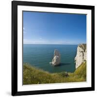 View of the Aiguille Cliff , High Normandy , France-Massimo Borchi-Framed Photographic Print