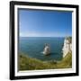 View of the Aiguille Cliff , High Normandy , France-Massimo Borchi-Framed Photographic Print