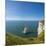 View of the Aiguille Cliff , High Normandy , France-Massimo Borchi-Mounted Photographic Print