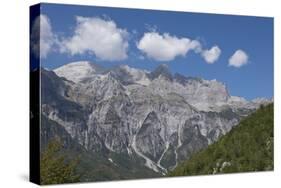 View of the Albanian Alps near Thethi, on the western Balkan peninsula, in northern Albania, Europe-Julio Etchart-Stretched Canvas