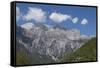 View of the Albanian Alps near Thethi, on the western Balkan peninsula, in northern Albania, Europe-Julio Etchart-Framed Stretched Canvas