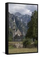 View of the Albanian Alps near Thethi, on the western Balkan peninsula, in northern Albania, Europe-Julio Etchart-Framed Stretched Canvas
