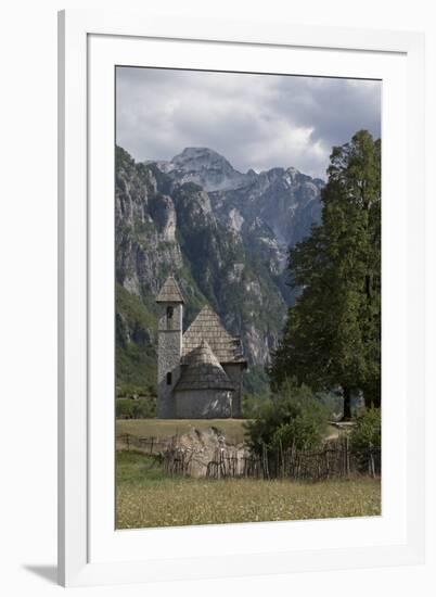 View of the Albanian Alps near Thethi, on the western Balkan peninsula, in northern Albania, Europe-Julio Etchart-Framed Photographic Print