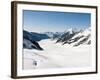 View of the Aletsch Glacier From Jungfraujoch, Jungfrau Region, Switzerland, Europe-Michael DeFreitas-Framed Photographic Print